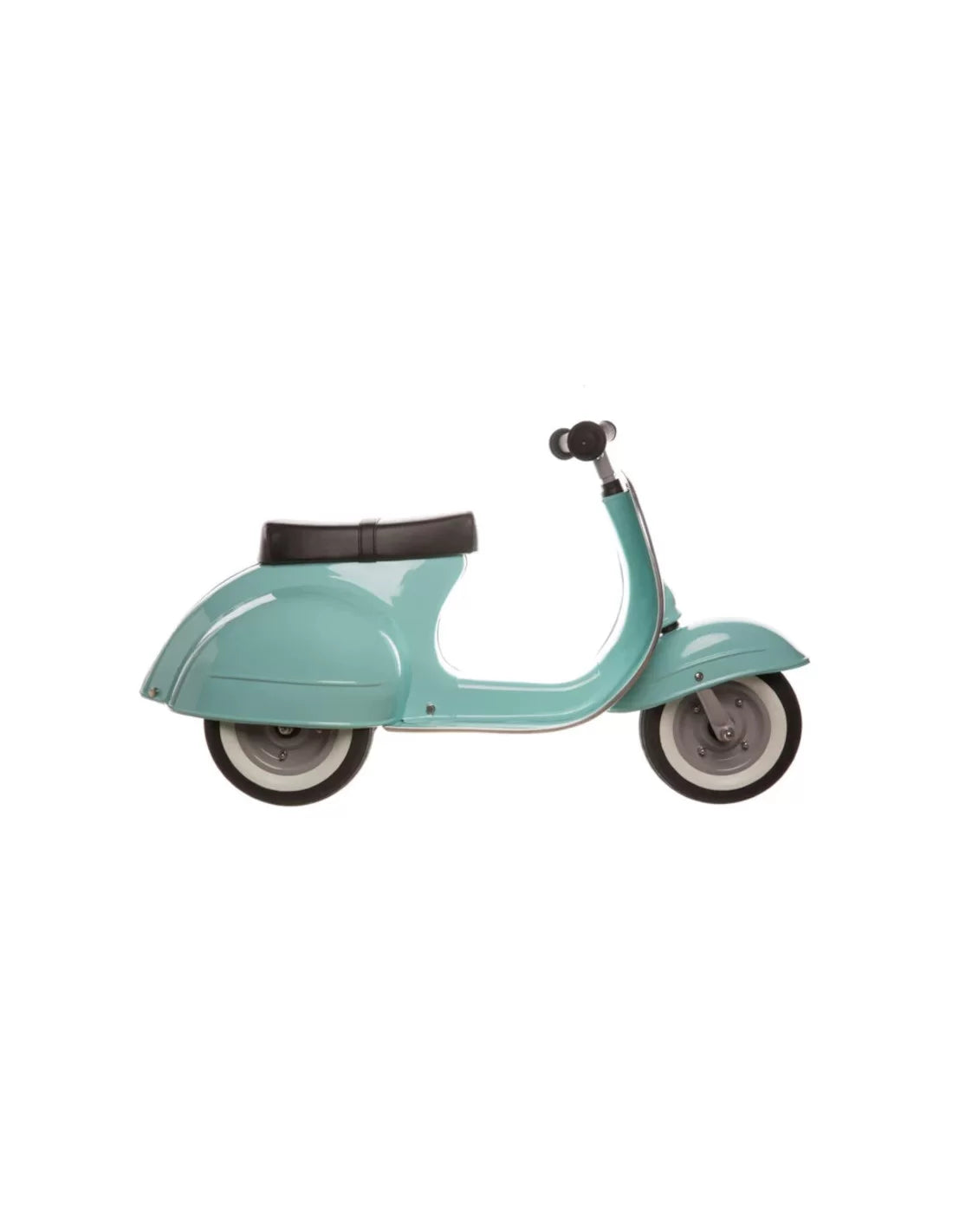 Ambosstoys - PRIMO Scooter cavalcabile artigianale in metallo - colore turchese