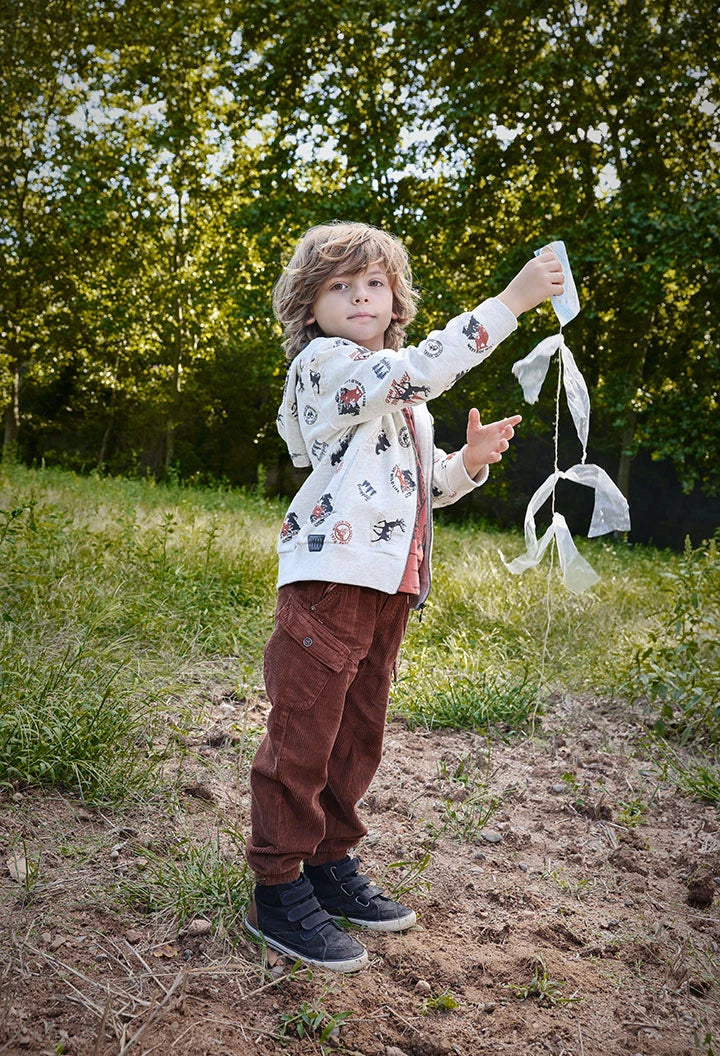 Felpa bambino fantasia "Winter camp"