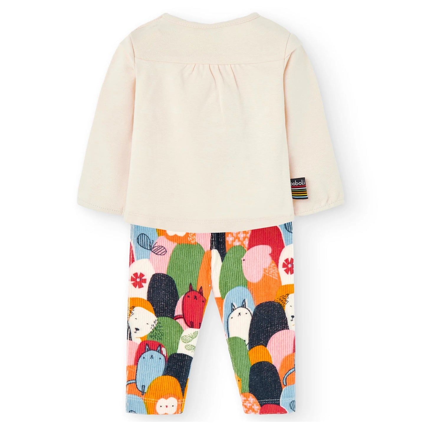 Completo leggings con maglia fiori