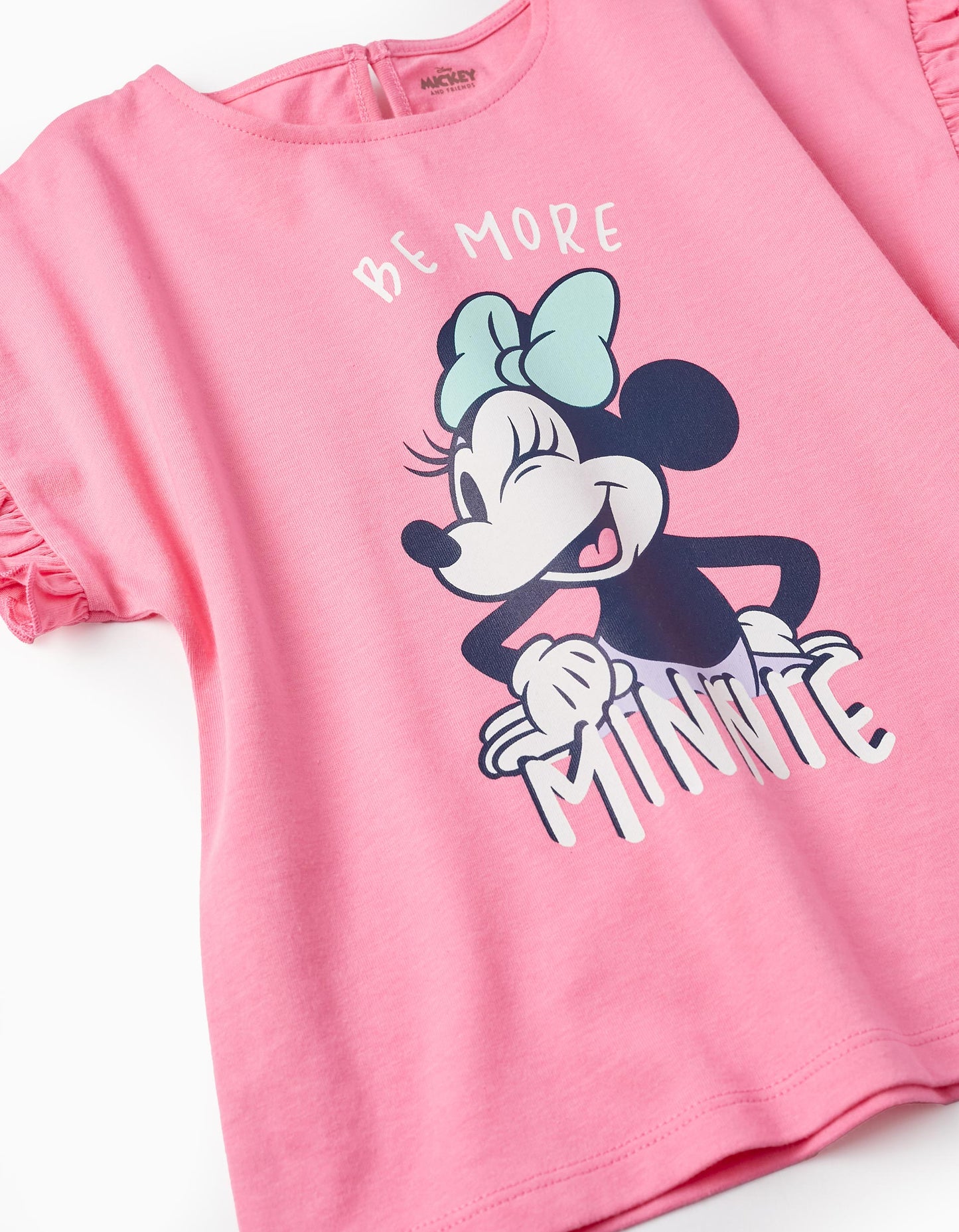 Maglietta in cotone per bambina Minnie, rosa