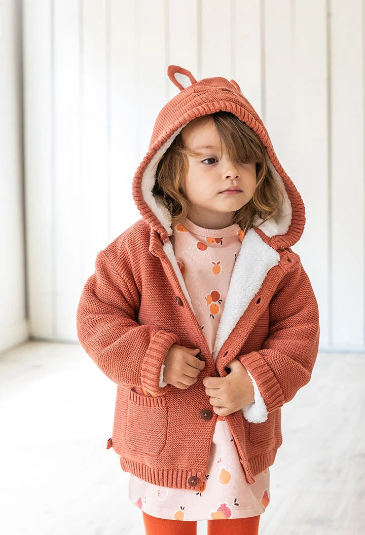 Giacca neonato mattone