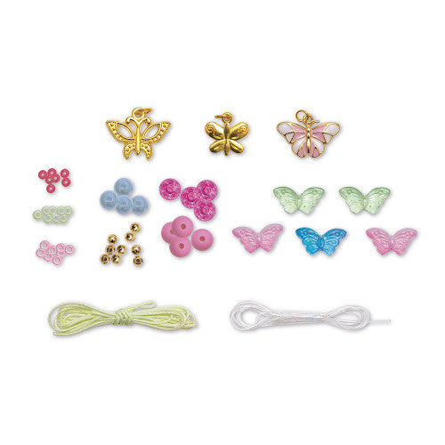 Kit creativo - 6 graziosi gioielli a forma di farfalla Magic Fairies