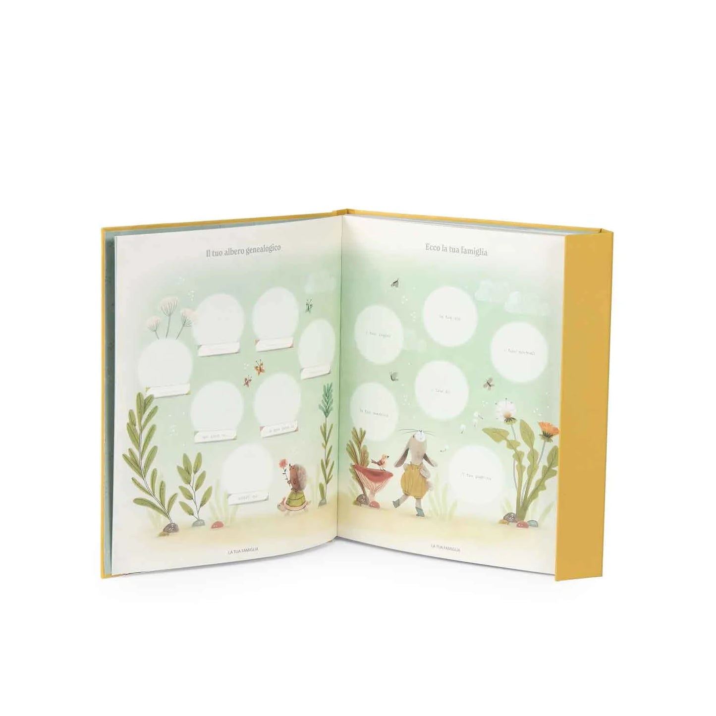 Libro nascita in italiano "I tre coniglietti"