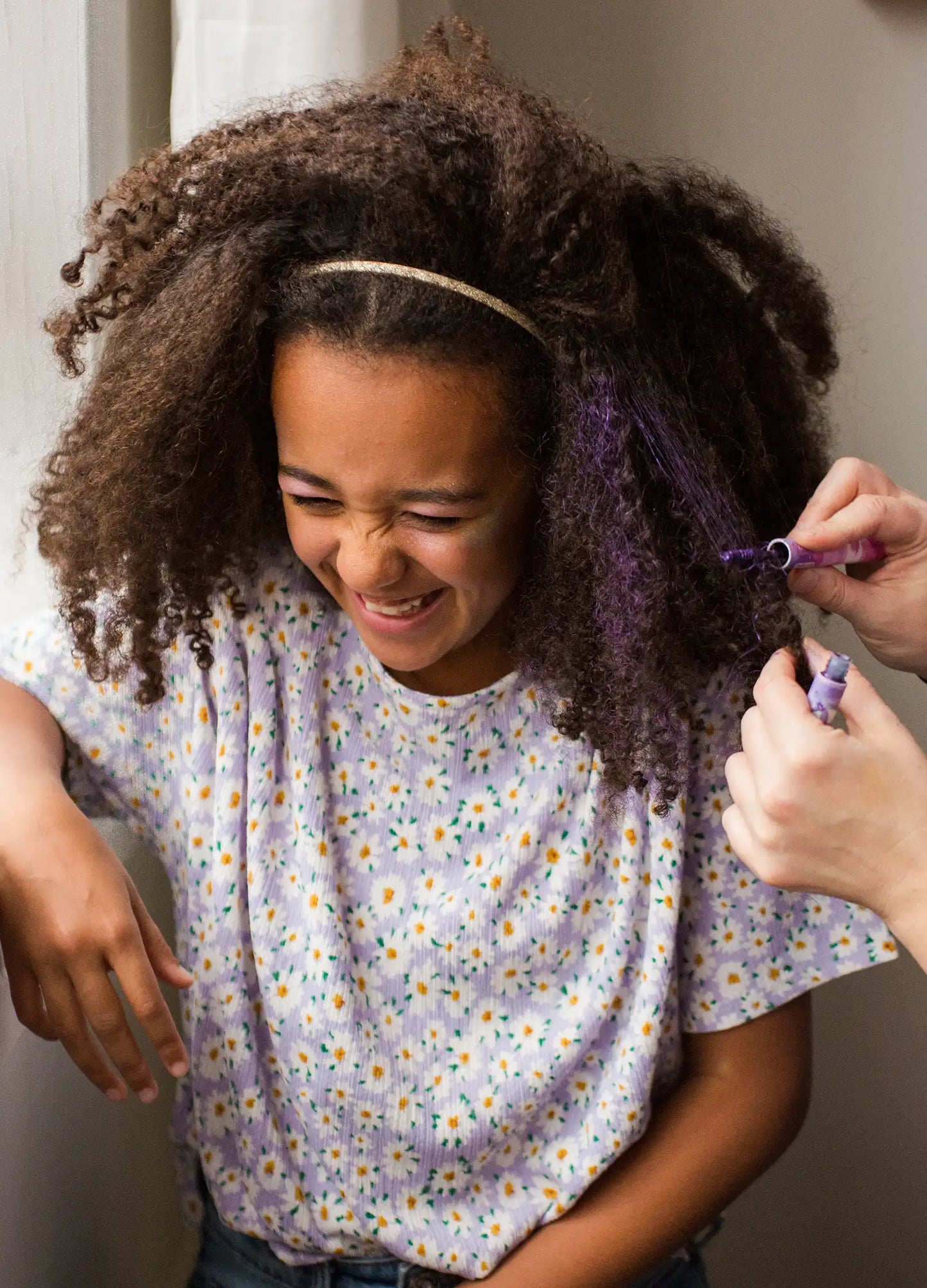 Mascara per capelli Doppio applicatore - Rosa - Viola