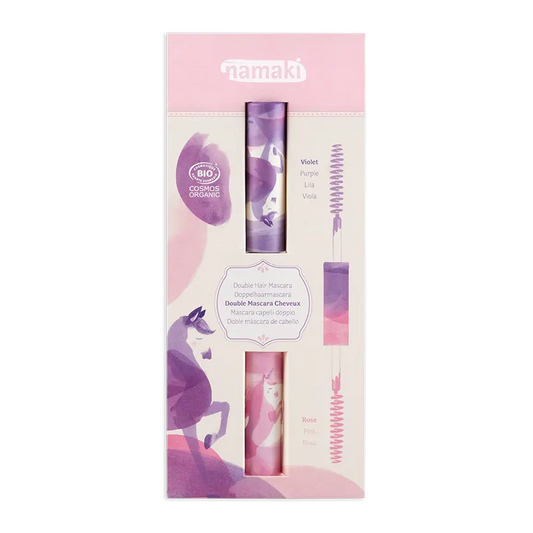 Mascara per capelli Doppio applicatore - Rosa - Viola