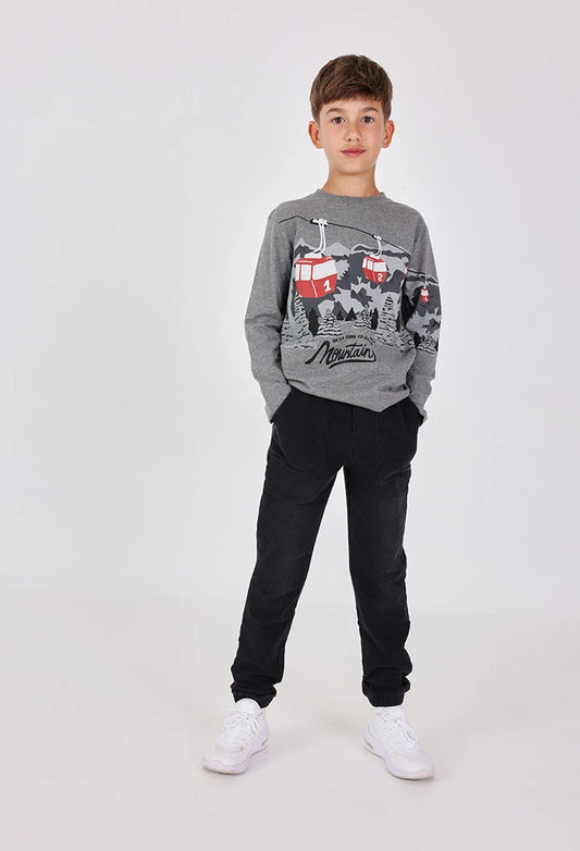 Pantaloni jeans denim da bambino neri