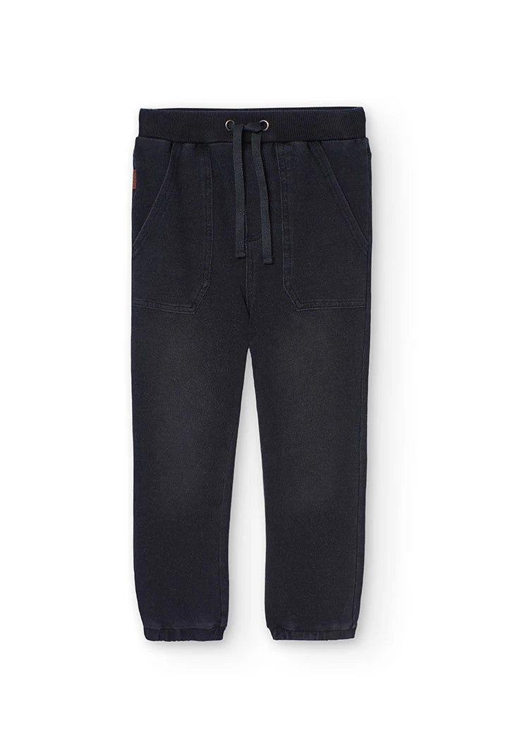 Pantaloni jeans denim da bambino neri