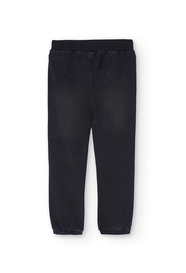Pantaloni jeans denim da bambino neri