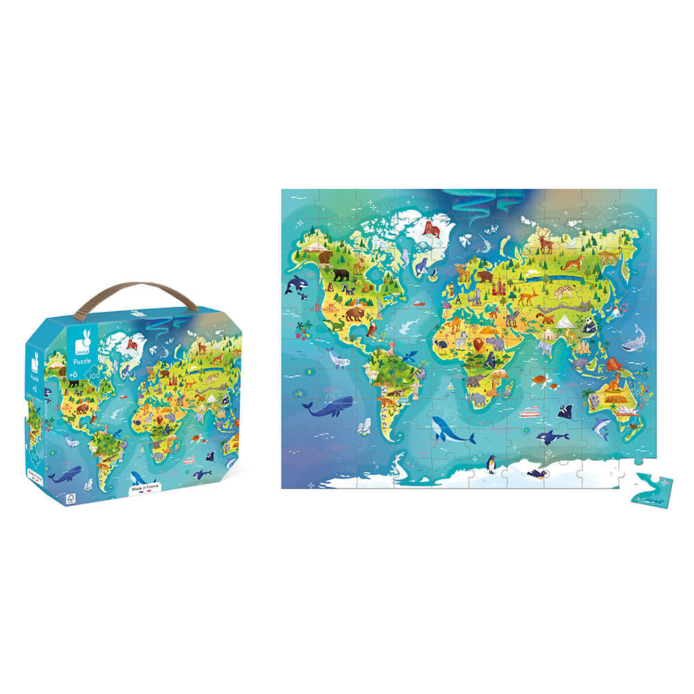 Puzzle del mondo - 100 pezzi
