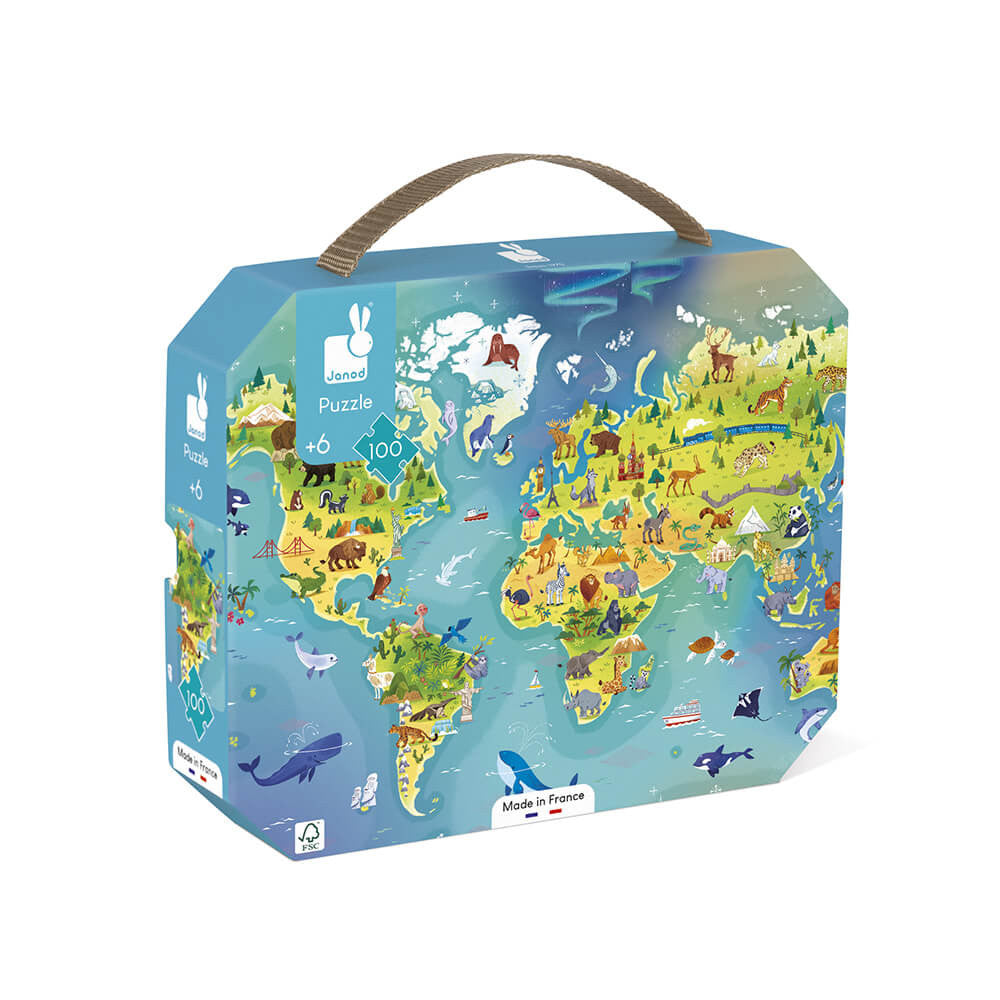 Puzzle del mondo - 100 pezzi
