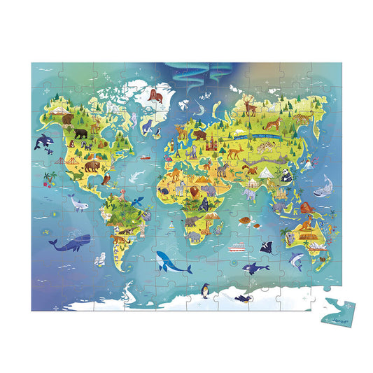 Puzzle del mondo - 100 pezzi