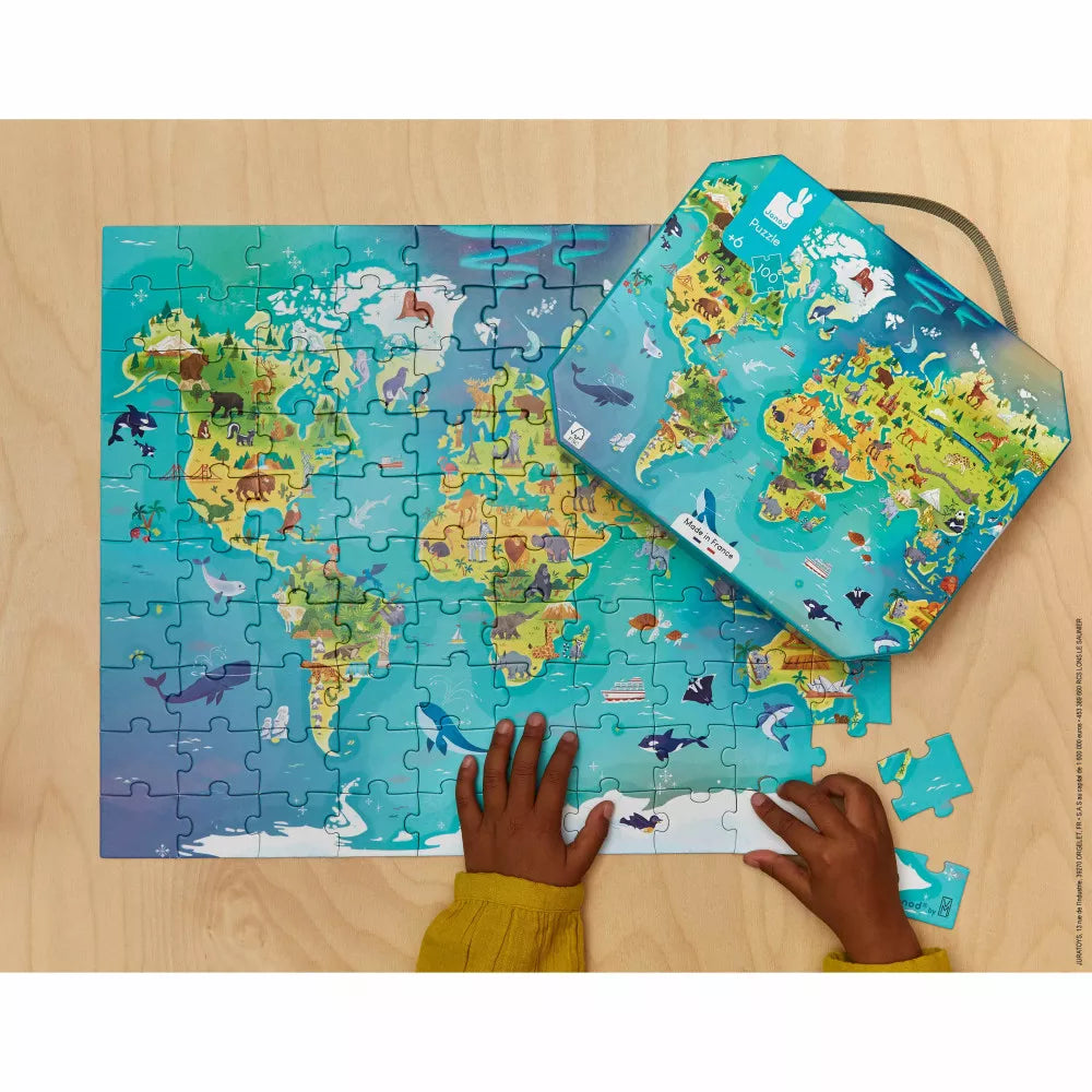 Puzzle del mondo - 100 pezzi