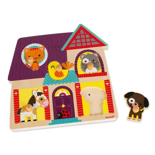 Puzzle Musicale I Miei Piccoli Amici 5 pezzi