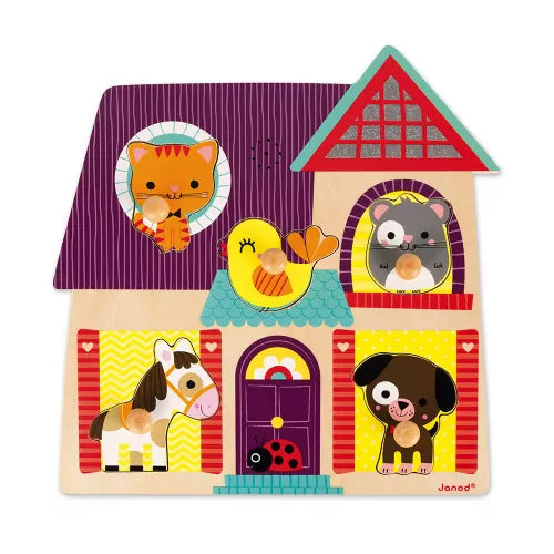 Puzzle Musicale I Miei Piccoli Amici 5 pezzi