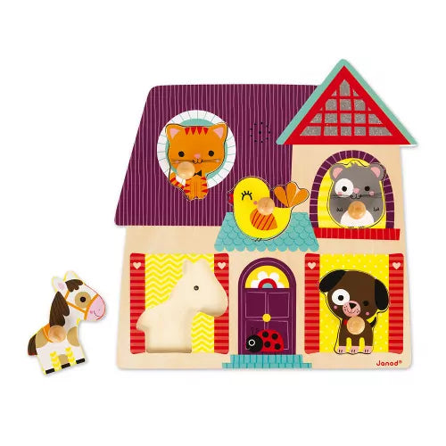 Puzzle Musicale I Miei Piccoli Amici 5 pezzi