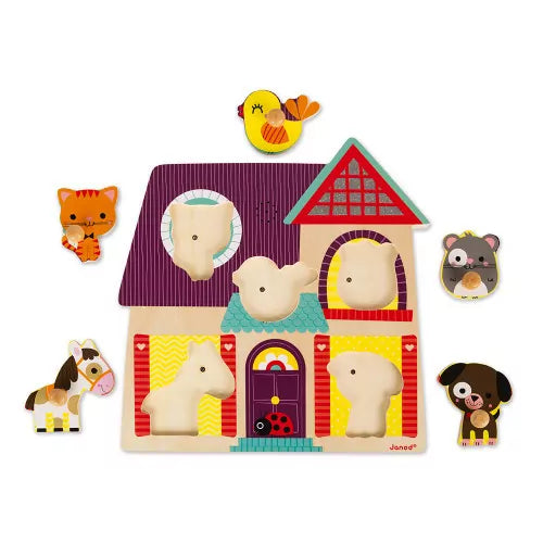 Puzzle Musicale I Miei Piccoli Amici 5 pezzi
