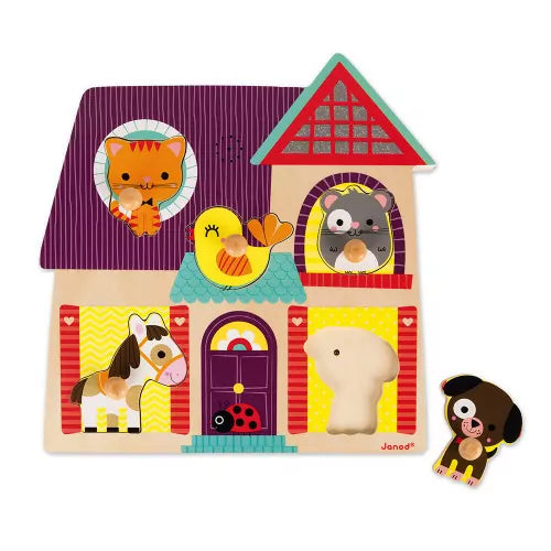 Puzzle Musicale I Miei Piccoli Amici 5 pezzi