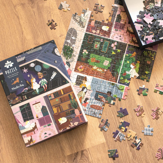 Puzzle di osservazione con lente albergo di lusso 200 pz