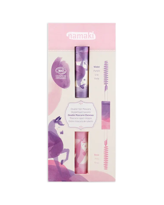 Mascara per capelli Doppio applicatore - Rosa - Viola