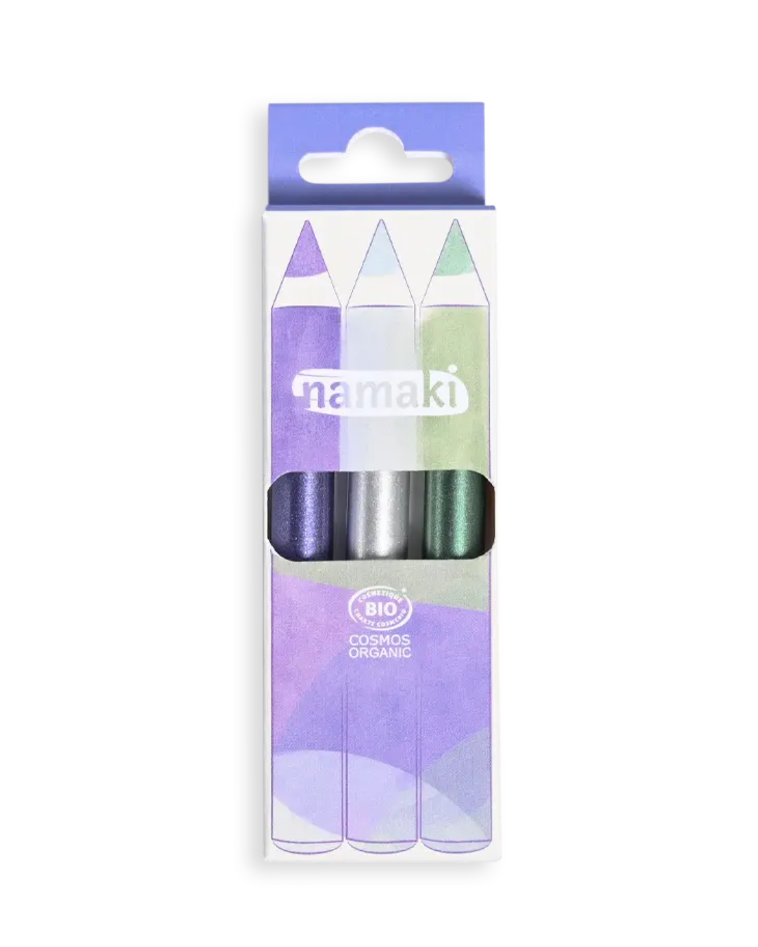Matite per il trucco glitterate Jumbo - Viola-Argento-Verde