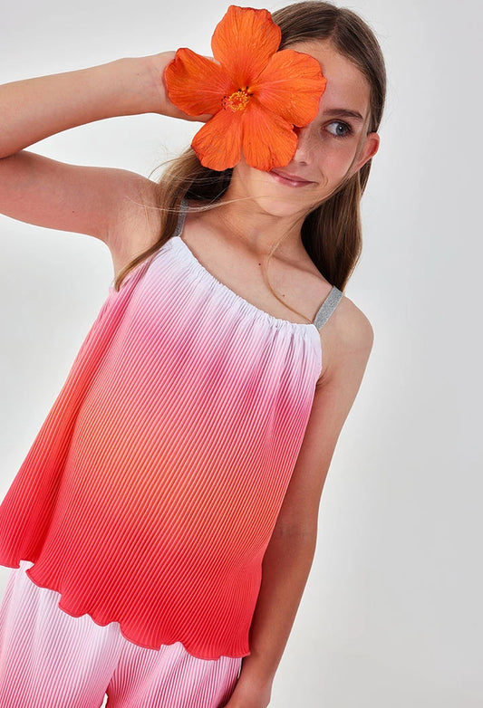 Top color fragola ragazza